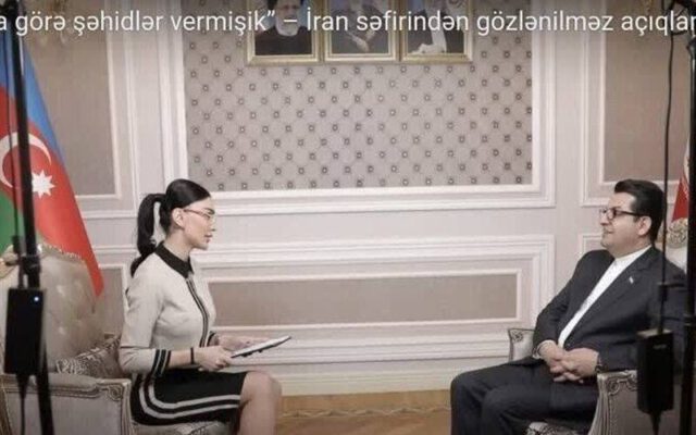اقدام عجیب سفیر ایران در آذربایجان در گفتگو با خبرنگار زن+ عکس | به دلیل این خطای بد و برای عزت ایران استعفا دهید!