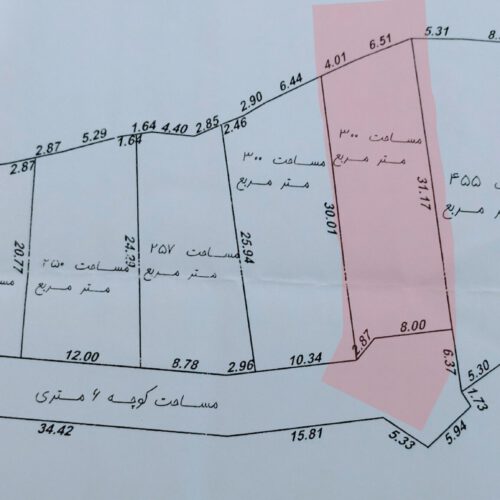 زمین 300 متری سنددار داخل بافت مسکونی در عزیزآباد