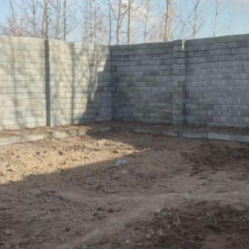 دو قطعه زمین کلنگی دیوار کشی شده سنددار آماده ساخت