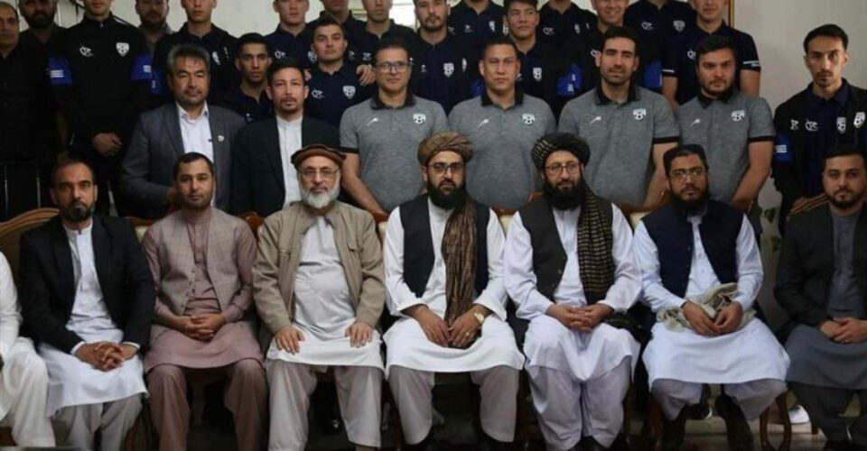 دیپلمات‌های طالبان در تهران میزبان تیم ملی فوتسال افغانستان | تصاویر