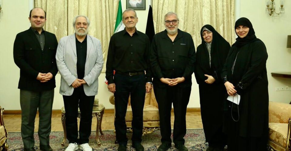 دیدار خانواده امام موسی صدر با پزشکیان + عکس
