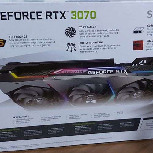 کارت گرافیک msi rtx 3070 suprim x 8GB