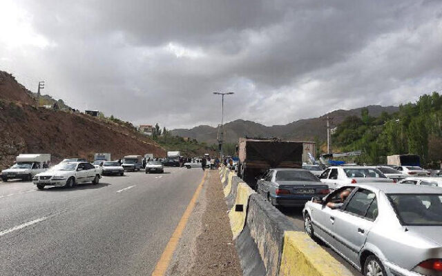 وضعیت جاده کندوان هم اکنون ؛ تردد خودروها در محور کندوان به حالت عادی برگشت