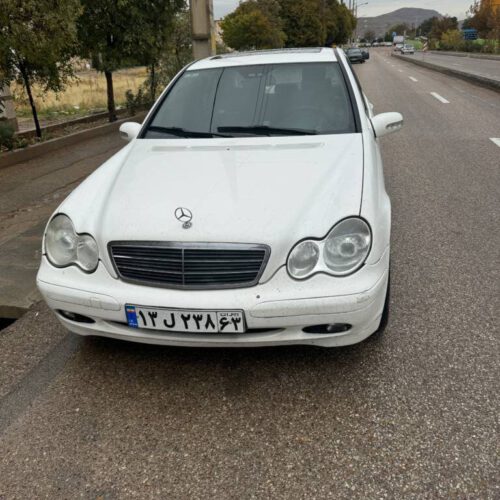 بنز کلاس C240 مدل 2003 اتومات سفید