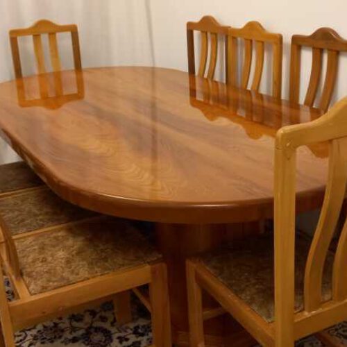 فروش میز و صندلی ناهارخوری 8 نفره چوبی