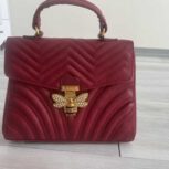 کیف بسیار‌زرشگی‌خوشرنگ‌با سگک قفل باز کن و قفل کن نگینی
