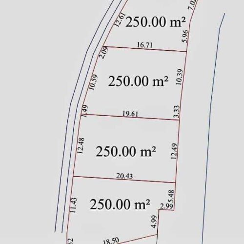 زمین 250متر متری 14میلیون