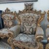 مبل9 نفره سلطنتی سیاه قلم با3تامیز