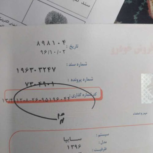 پراید سفیدمدل96