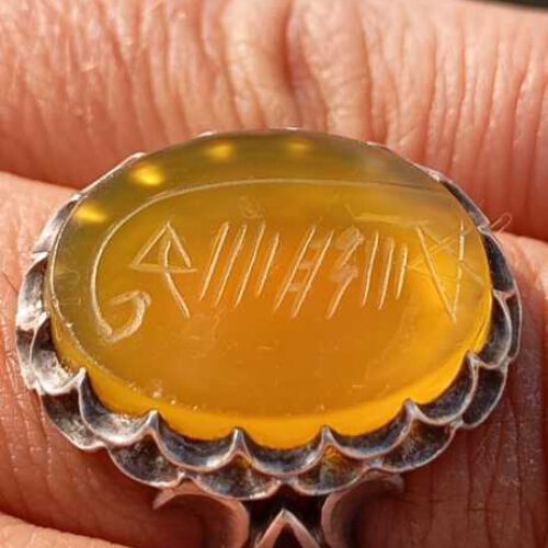 انگشتر حاج حسین شهید (حکاکان)