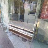 لوازم قصابی دوعدد یخچال میز کار چرخ گوشت تابلو ال ای دی چاقو چنگک