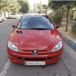 206 گوجه ایی قرمز تیپ 5 مدل94