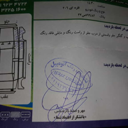 206تیپ2 درجه یک