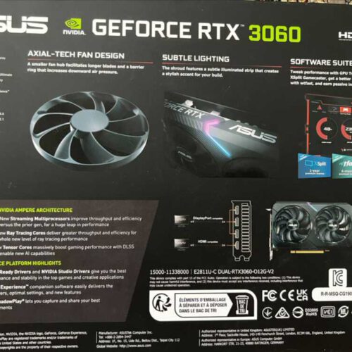 کارت گرافیک ASUS RTX 3060 OC 12 GB در حد نو
